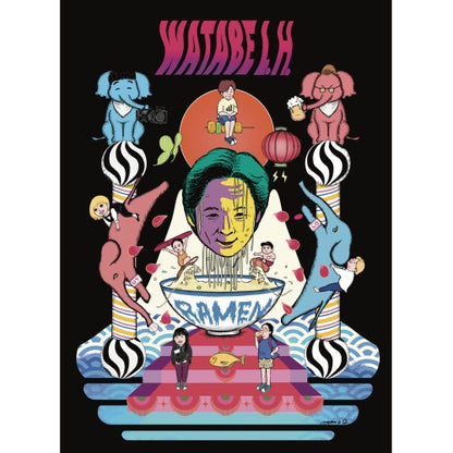 【数量限定】minaQ ART TRACK JACKET —渡部ロケハン × 博多ラーメンしばらく—【送料無料】